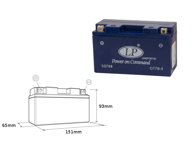 LANDPORT Gel Batterie YT7B-4 Um 36,90 EUR - Shop - Elektrik